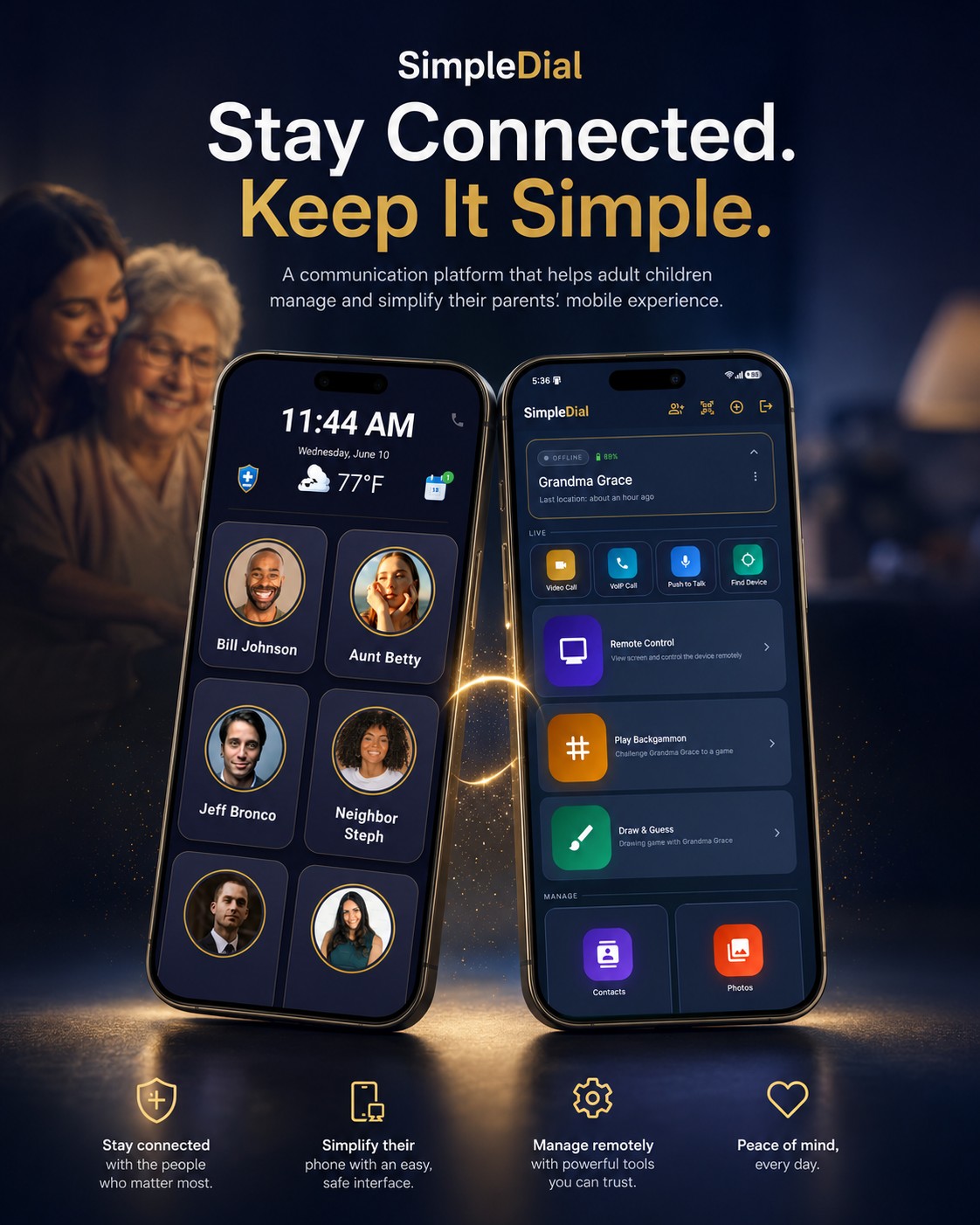 SimpleDial kiosk and companion apps